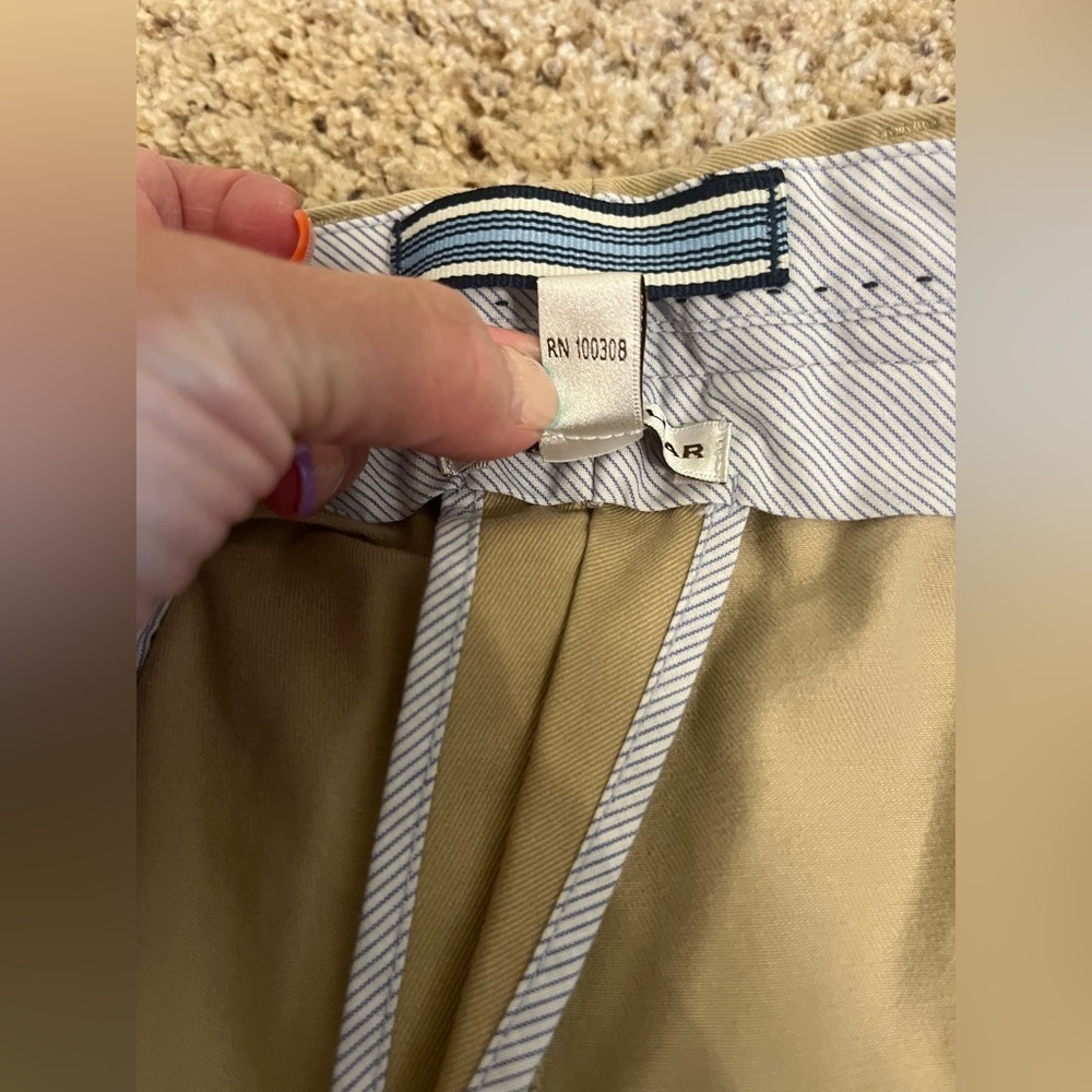 PETER MILLAR KHAKI SHORTS SZ 38 - Picture 5 of 9